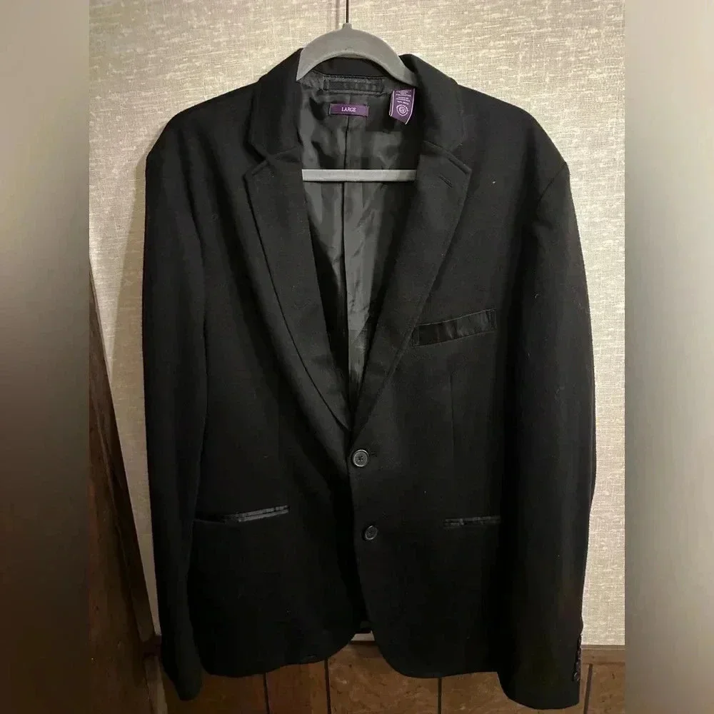 American‎ Rags Button Up Blazer Black Size Large